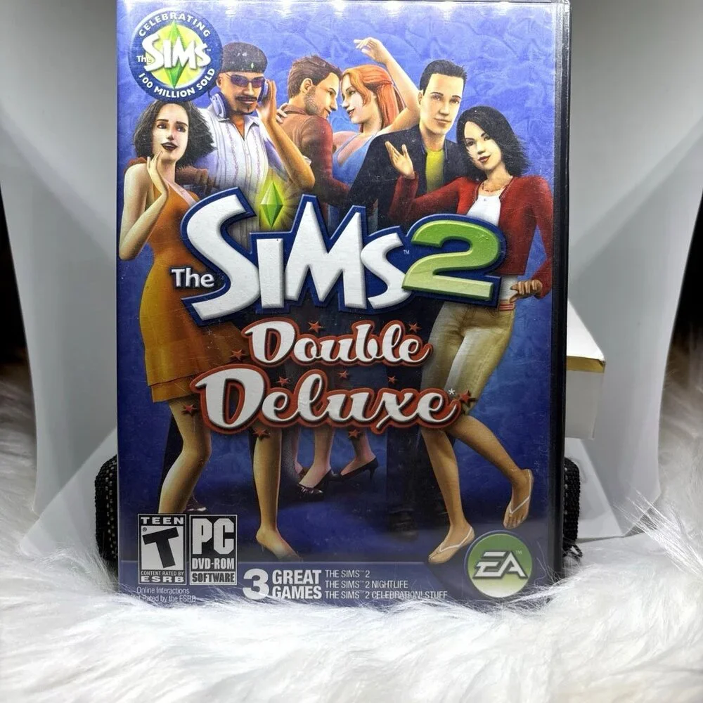 Sims 2 Double Deluxe PC: Windows, 2008 Game Expansion Packs Teen EA Virtual Life
